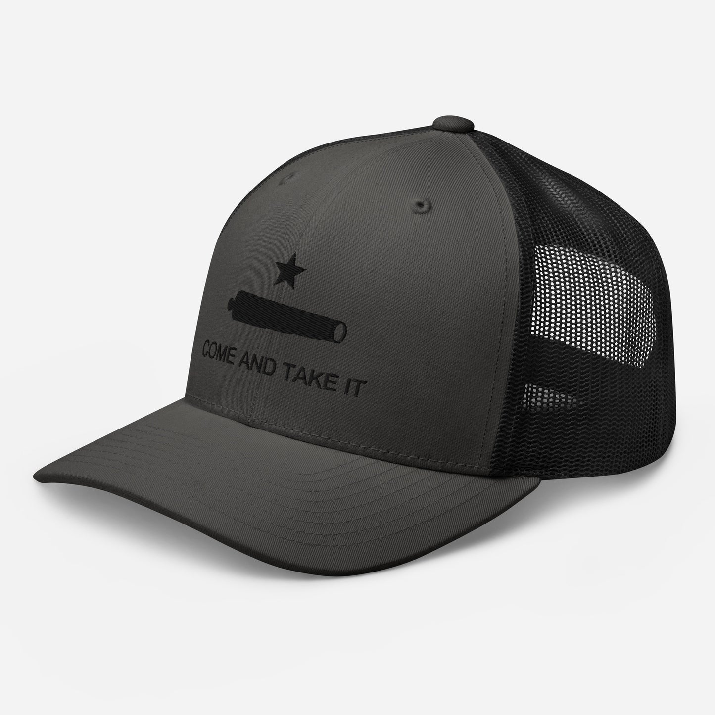 Come and Take It charcoal trucker cap