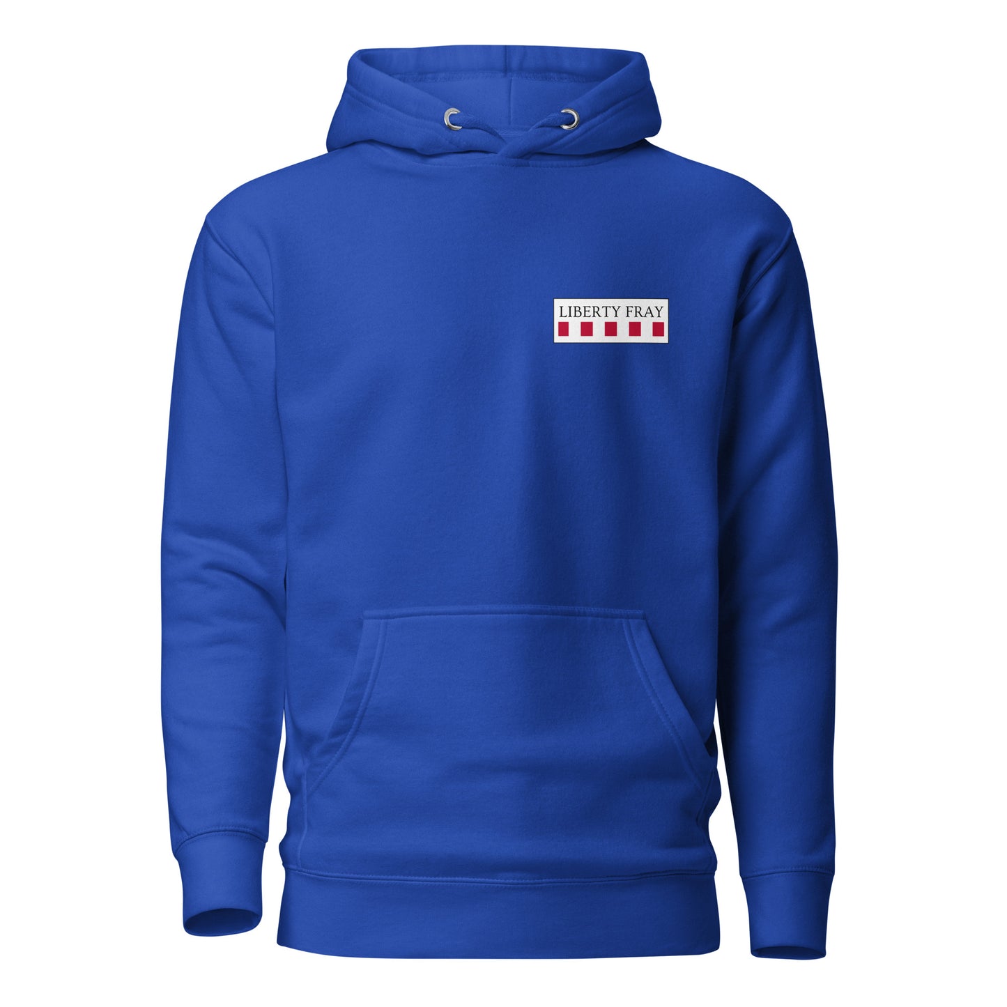 tread cautiously royal hoodie