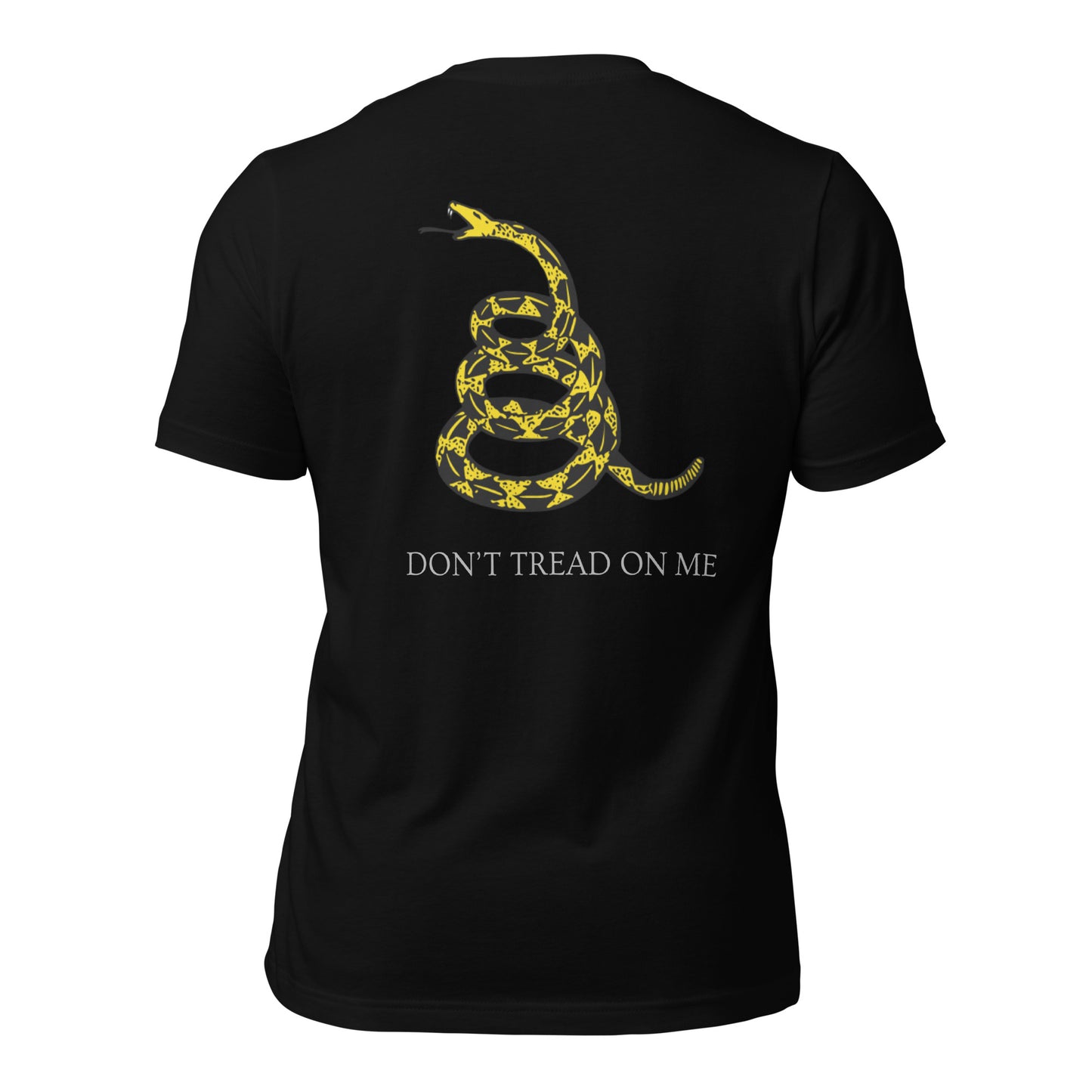 Gadsden Don't Tread On Me Back Design Liberty Fray