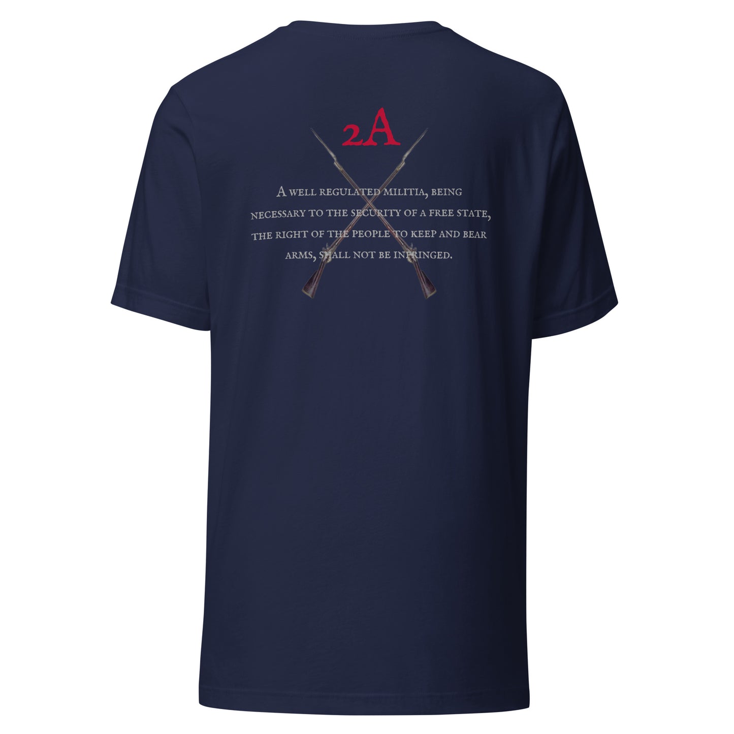 2A men's t-shirt Liberty Fray back