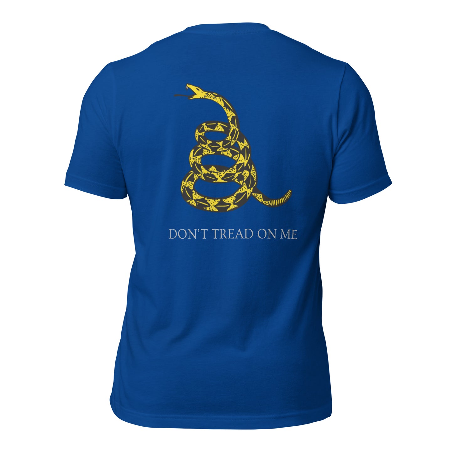 Gadsden Don't Tread On Me Back Design Liberty Fray