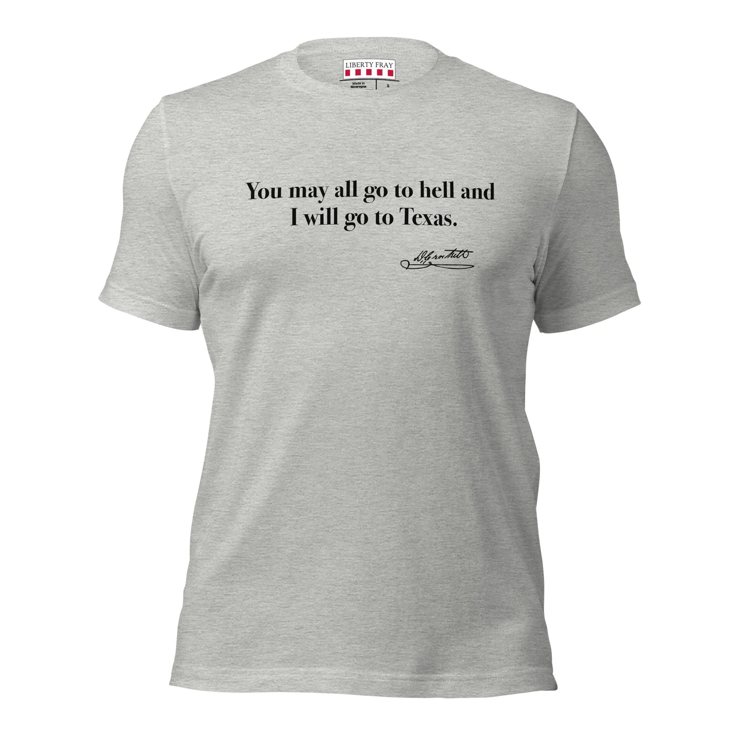 Davy Crockett I'll go to Texas T-shirt