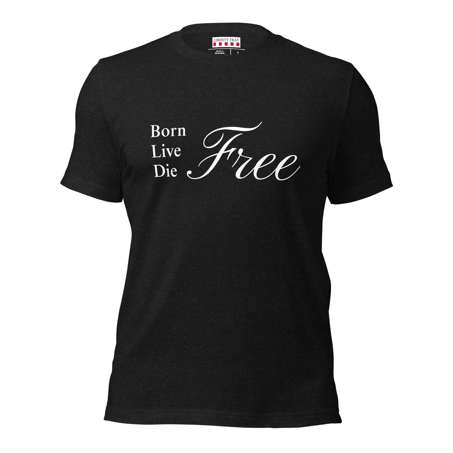 Born Live Die Free heather T-shirt