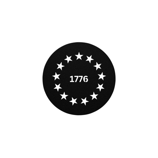 1776 patriotic metal sign with stars