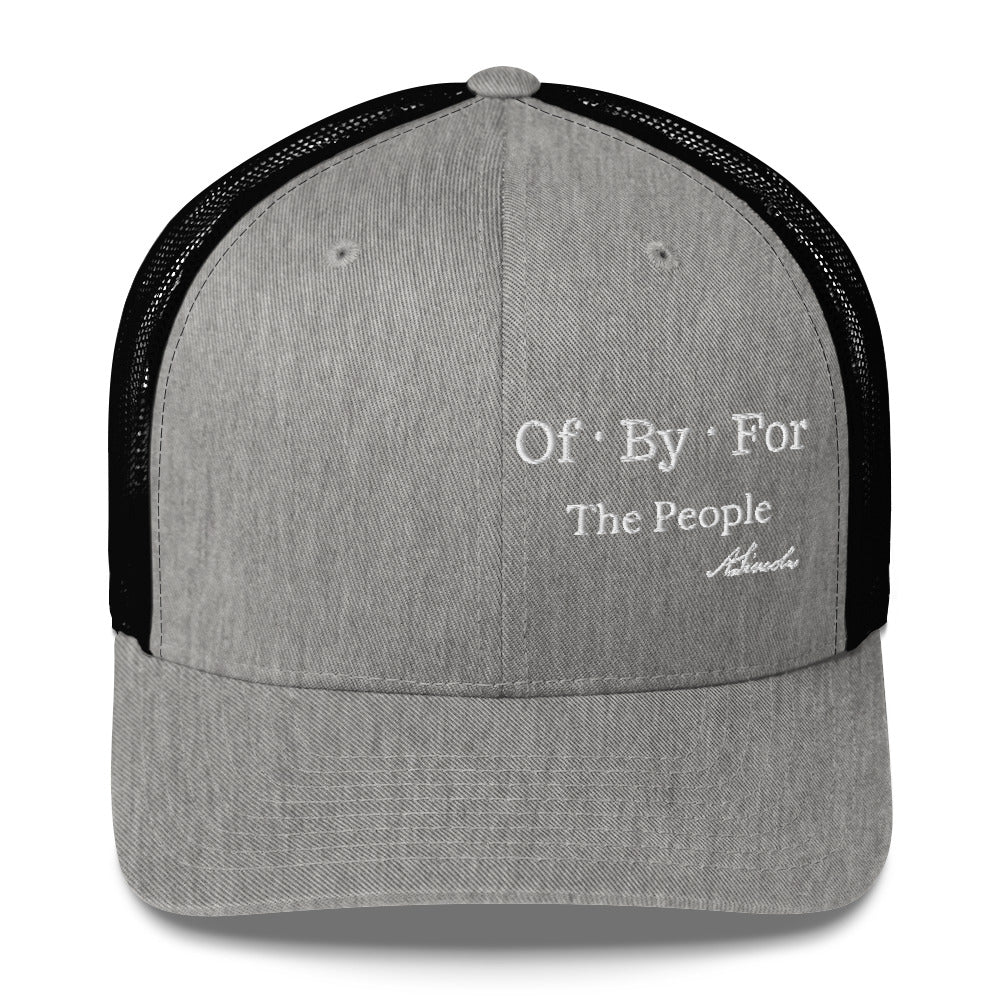 of by for the people heather trucker cap