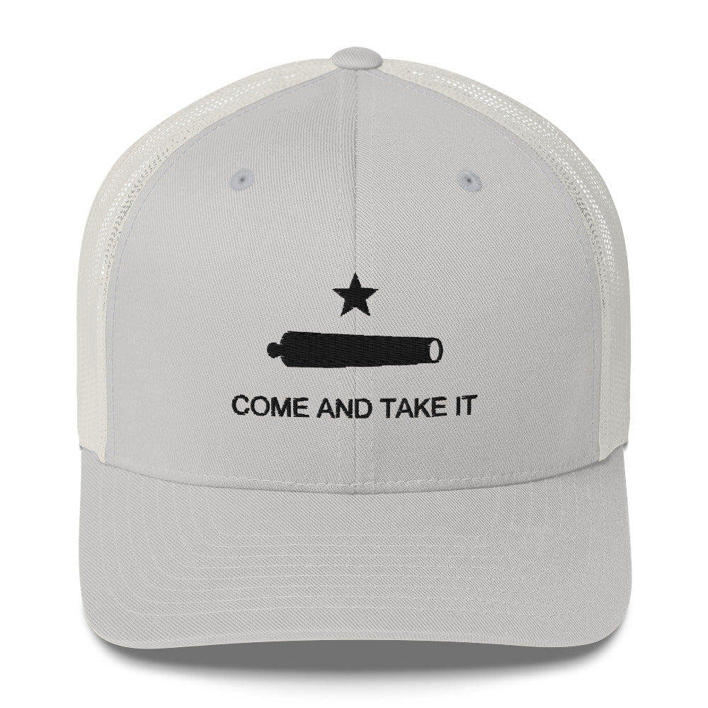 Come and Take It silver trucker cap