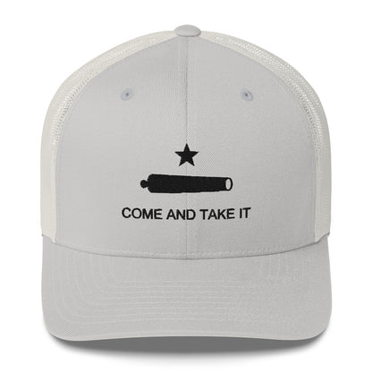 Come and Take It silver trucker cap