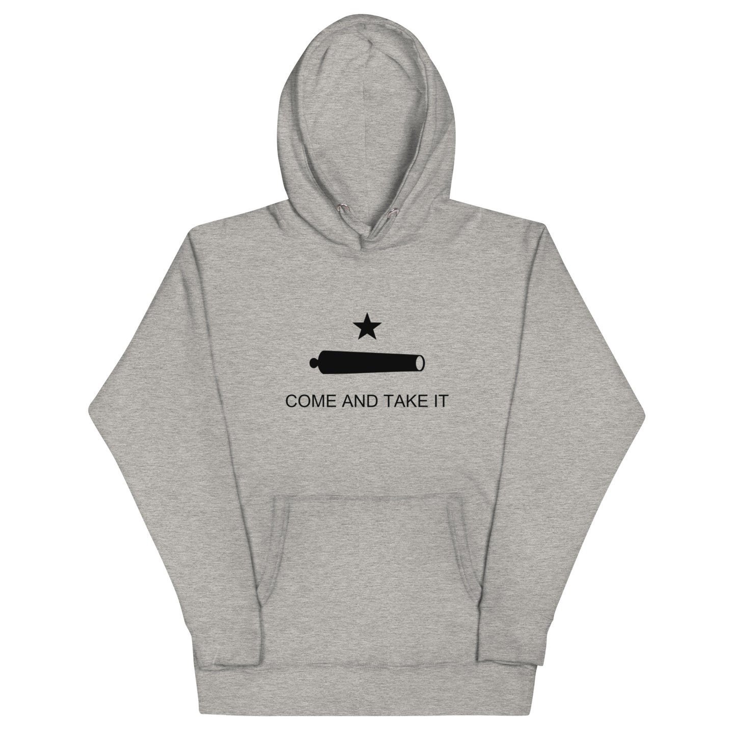 come and take it grey hoodie