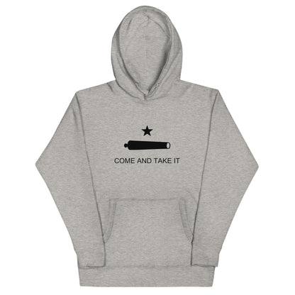 come and take it grey hoodie