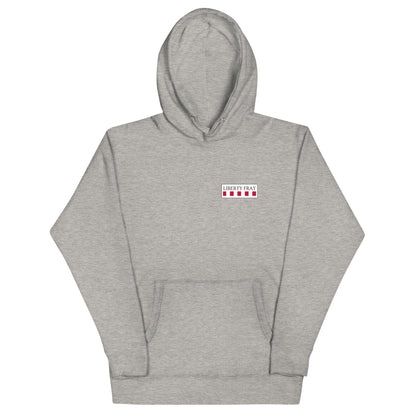 tread cautiously grey hoodie