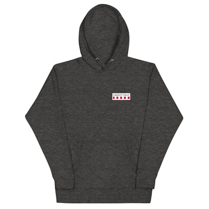 tread cautiously charcoal hoodie