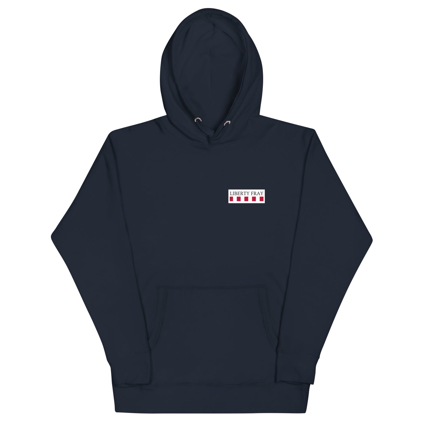 tread cautiously navy hoodie