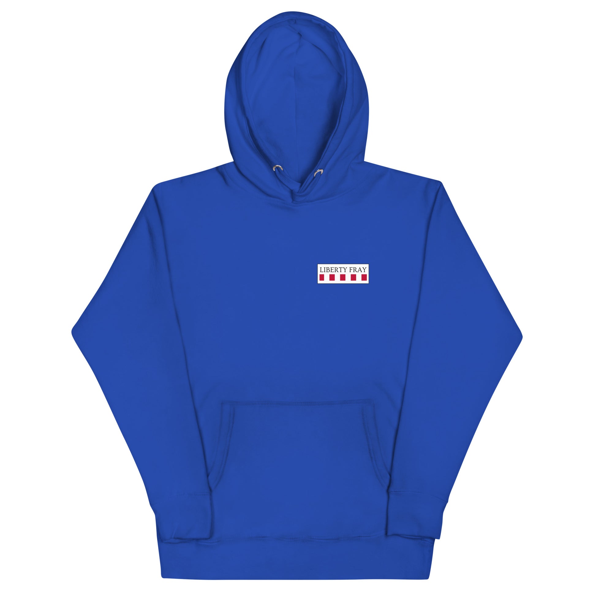 tread cautiously royal hoodie