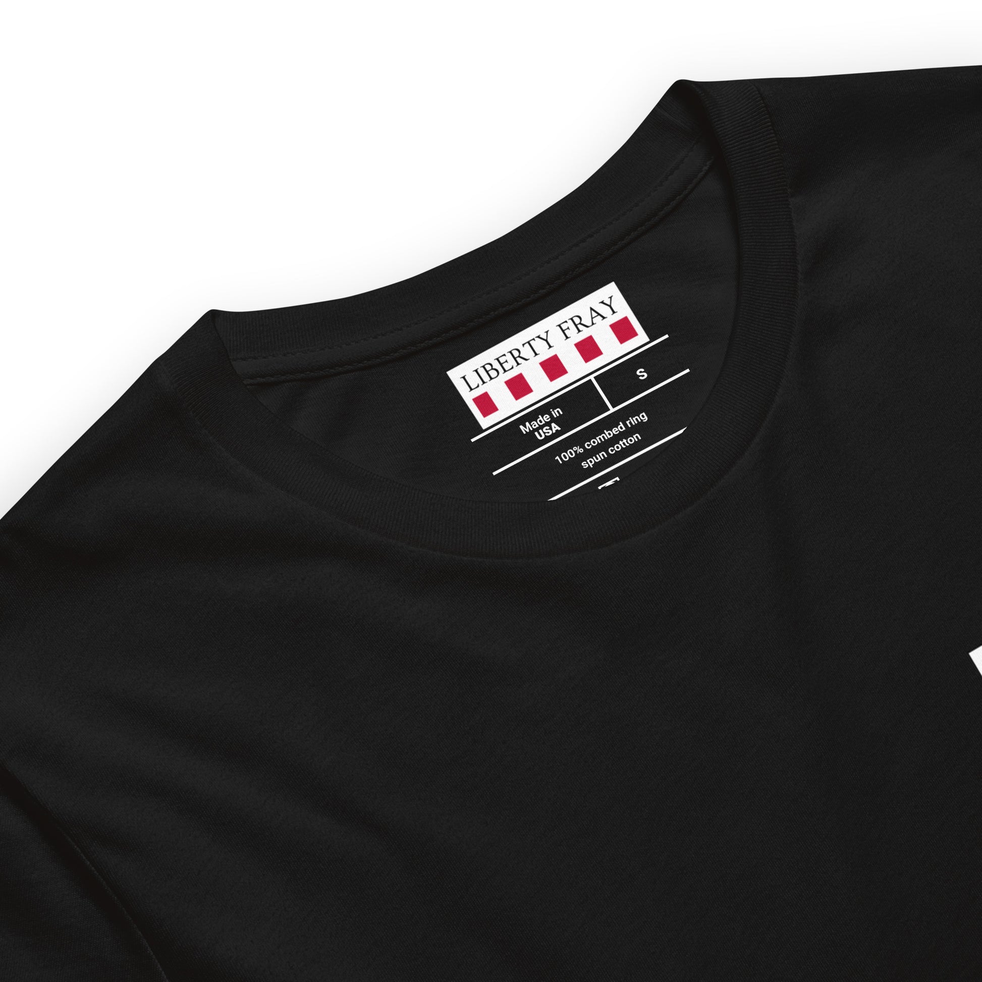 We the people, not they the government men's t-shirt Made in America label Liberty Fray