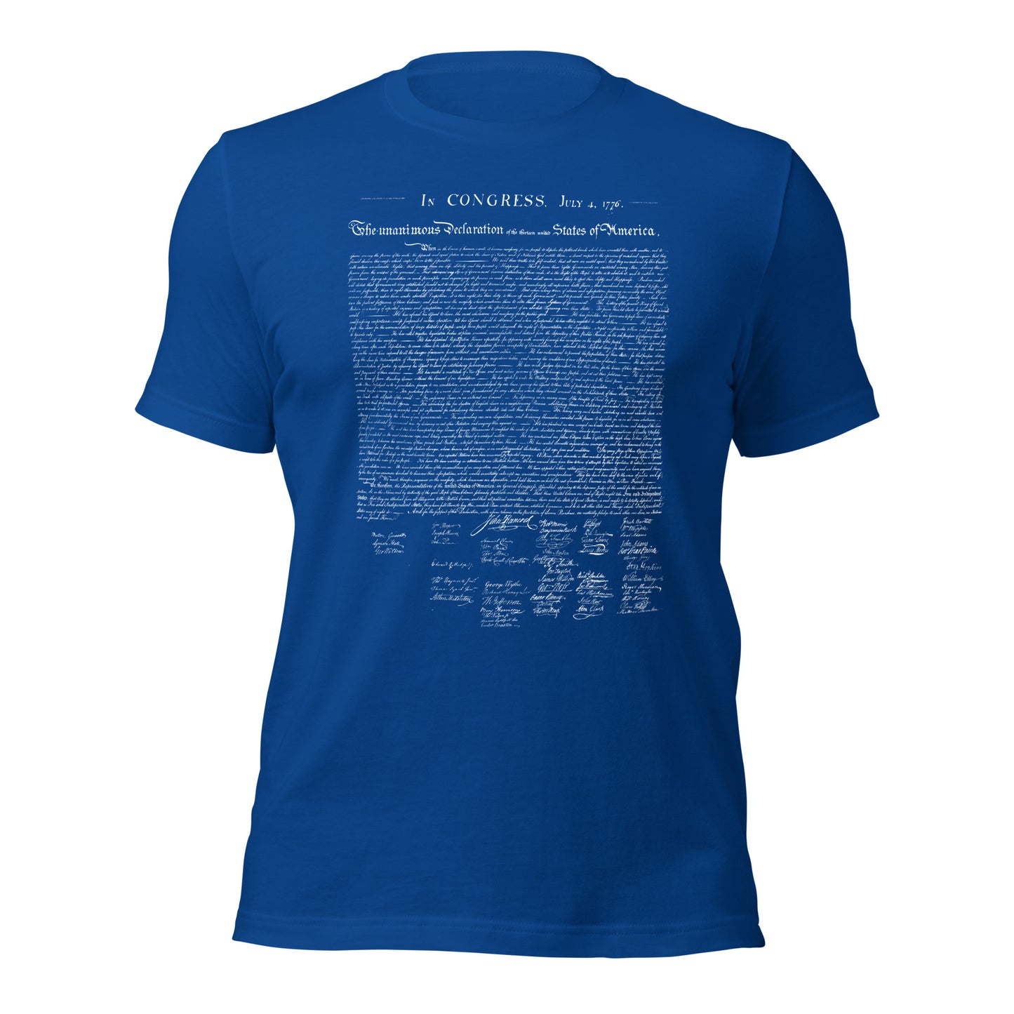 Declaration t-shirt front; Liberty Fray