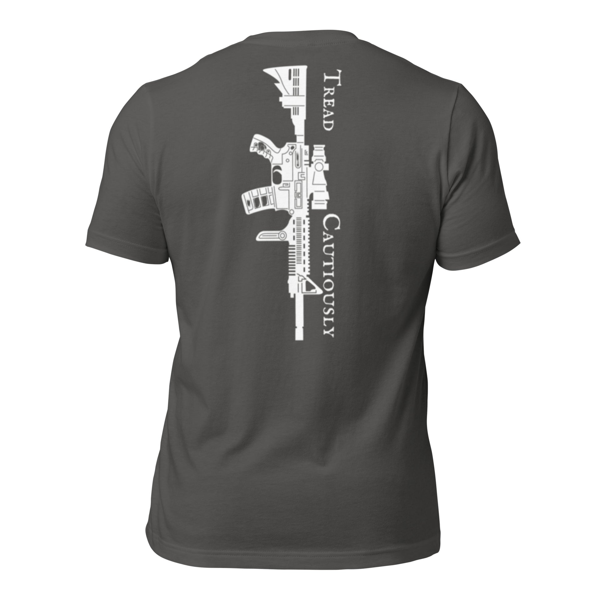 tread cautiously asphalt t-shirt