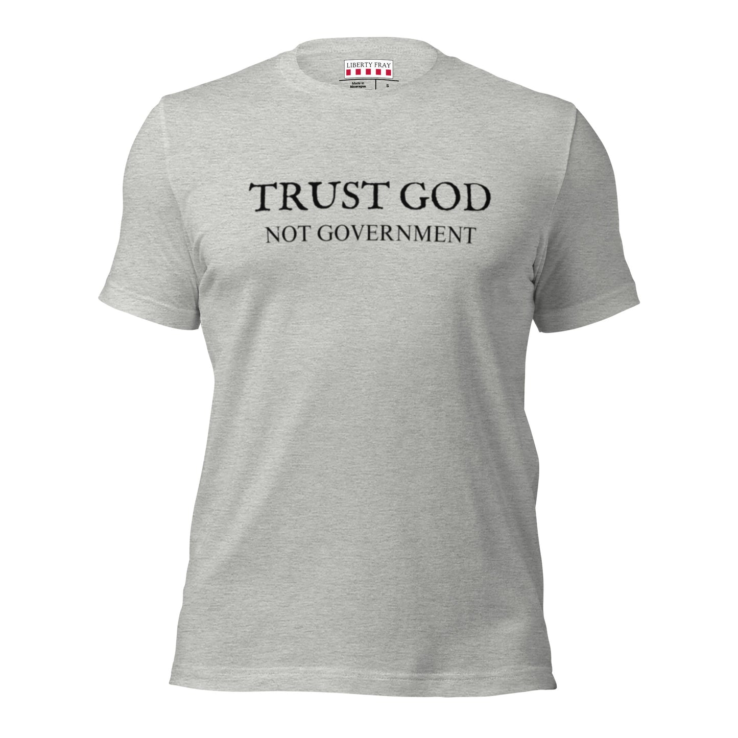 trust God not government heather t-shirt