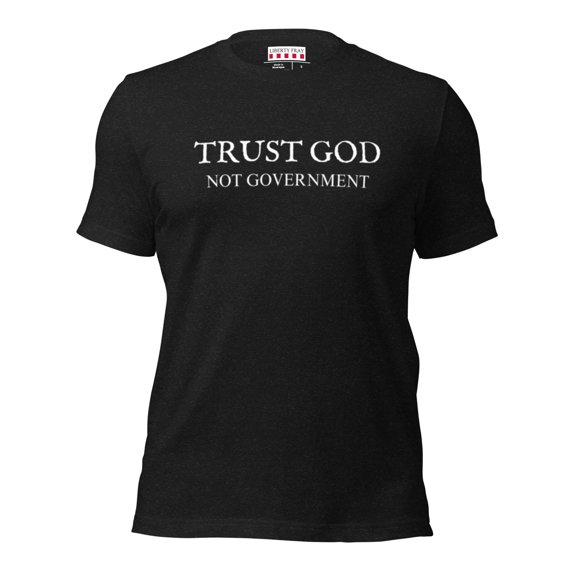 trust God not government black t-shirt