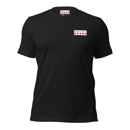 men's pledge of allegiance black t-shirt front view