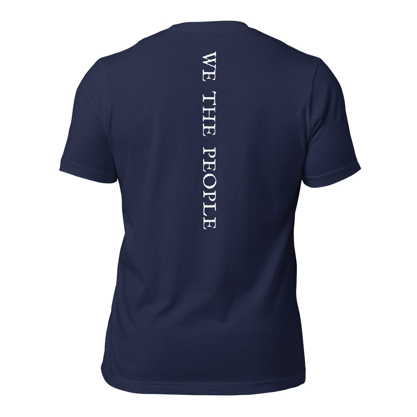 we the people navy back view t-shirt