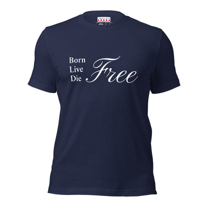 Born Live Die Free navy T-shirt