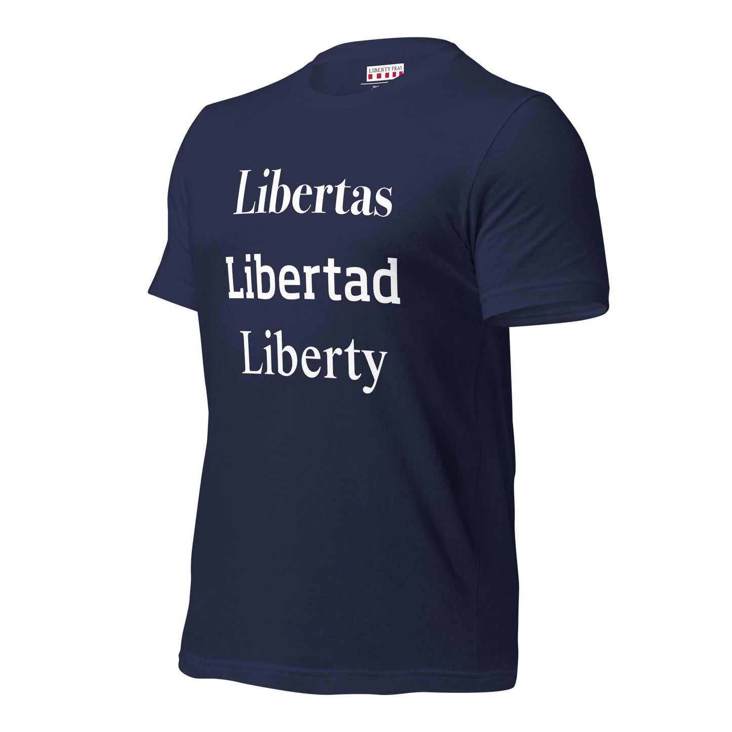 Liberty Libertas Libertad navy T-shirt