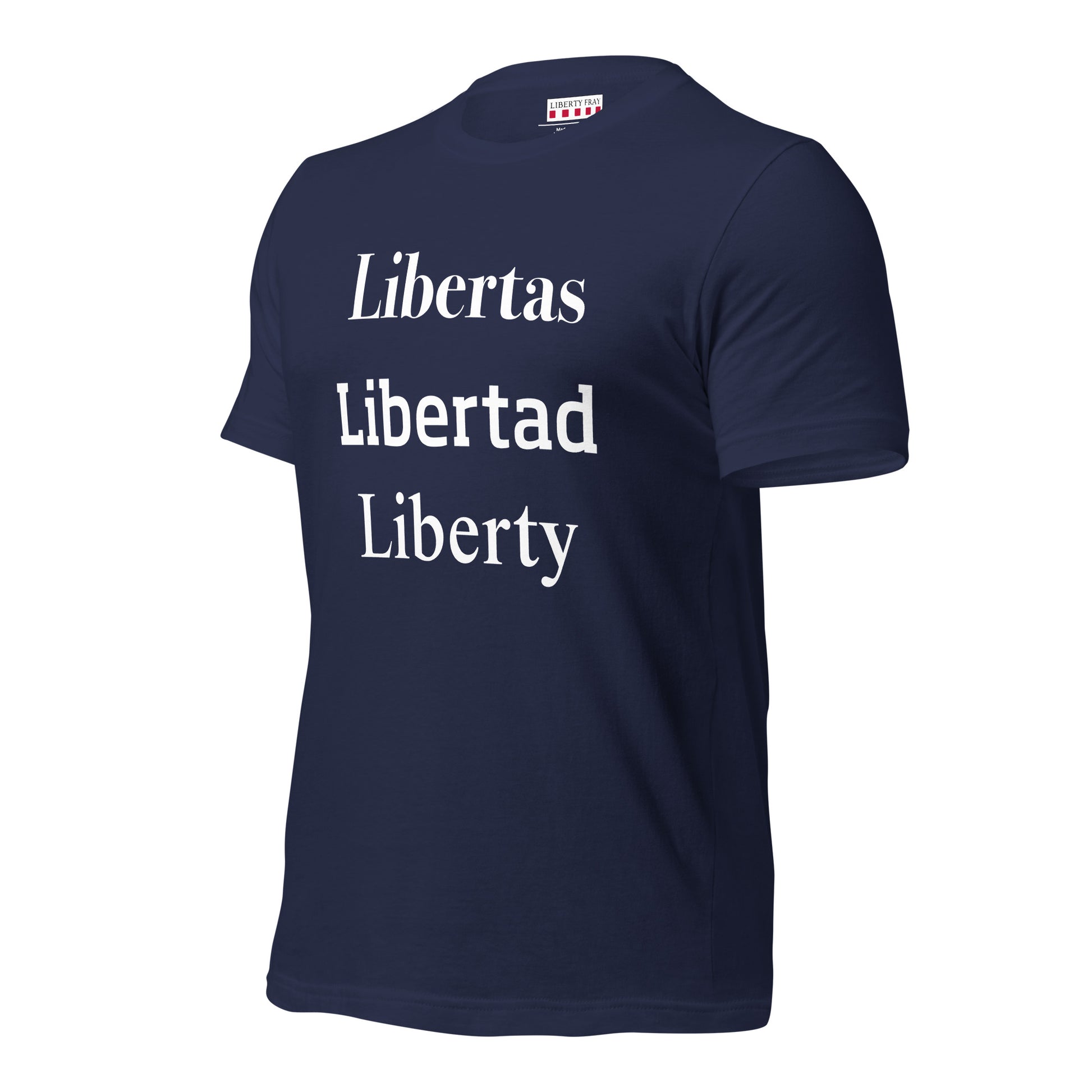 Liberty Libertas Libertad navy T-shirt