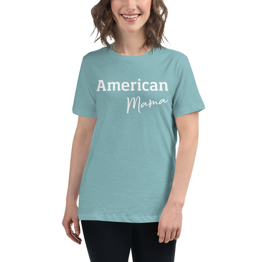 American Mama blue T-shirt