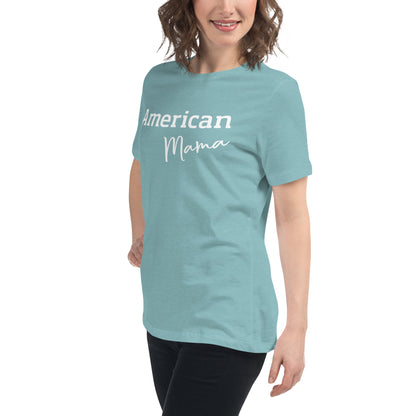 American Mama blue T-shirt