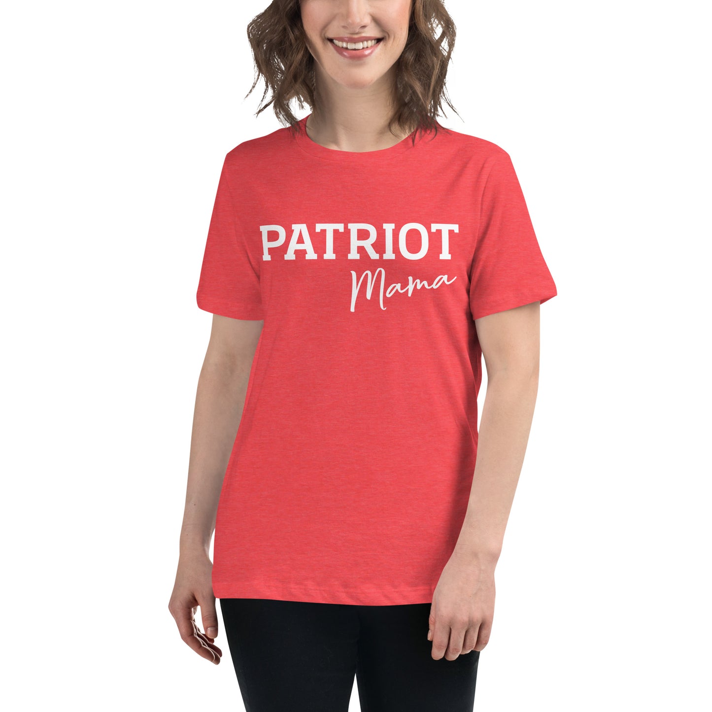 patriot mama red women's t-shirt