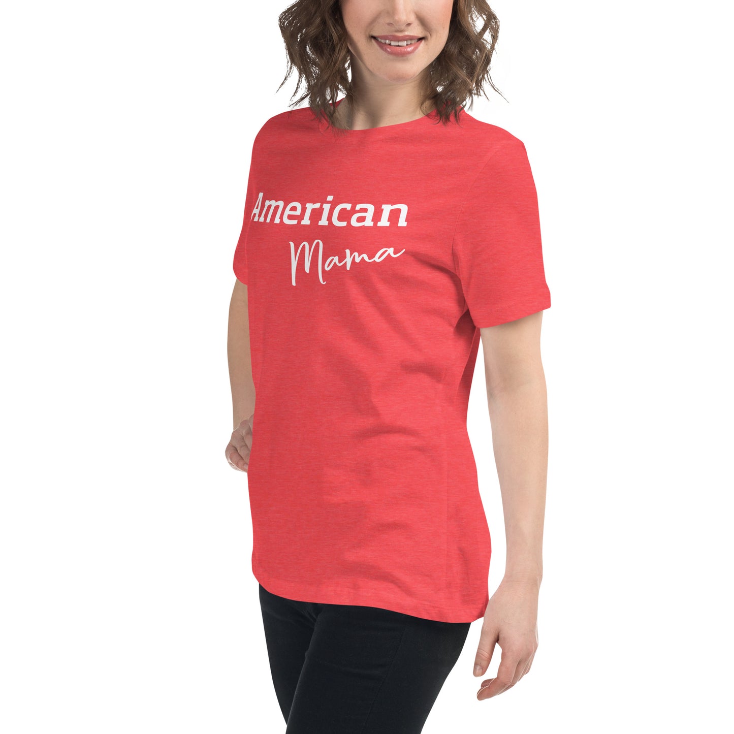 American Mama red T-shirt