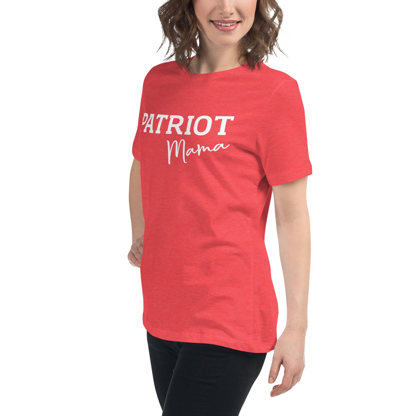 patriot mama red women's t-shirt
