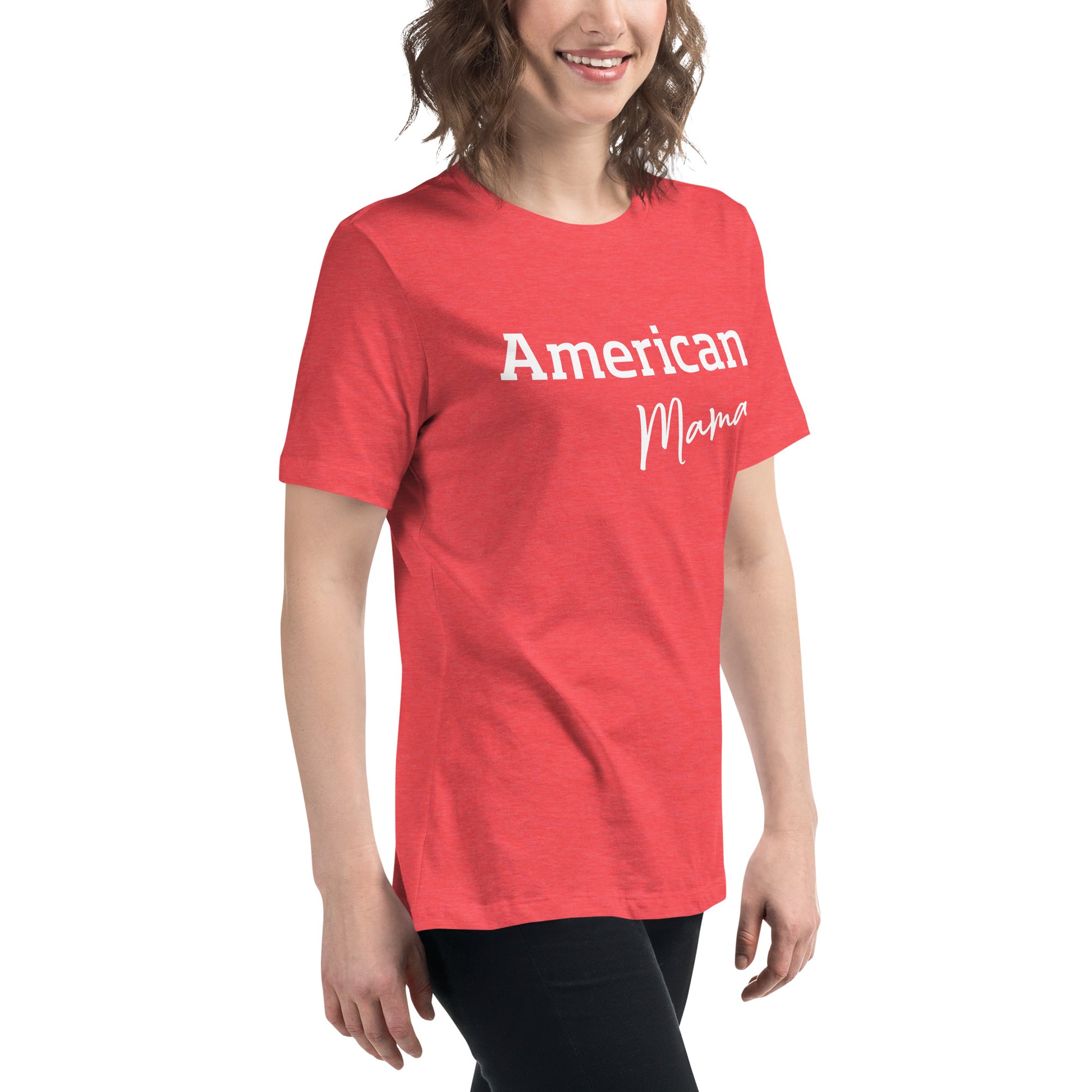 American Mama red T-shirt